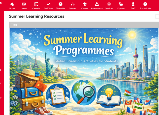 Summer Learning Programmes 暑期学习计划封面